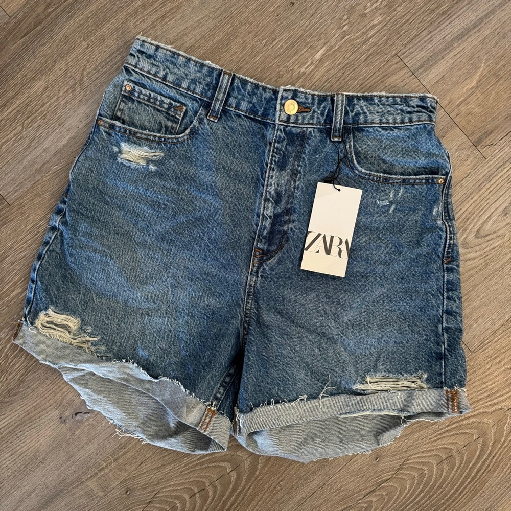 Zara mom shorts